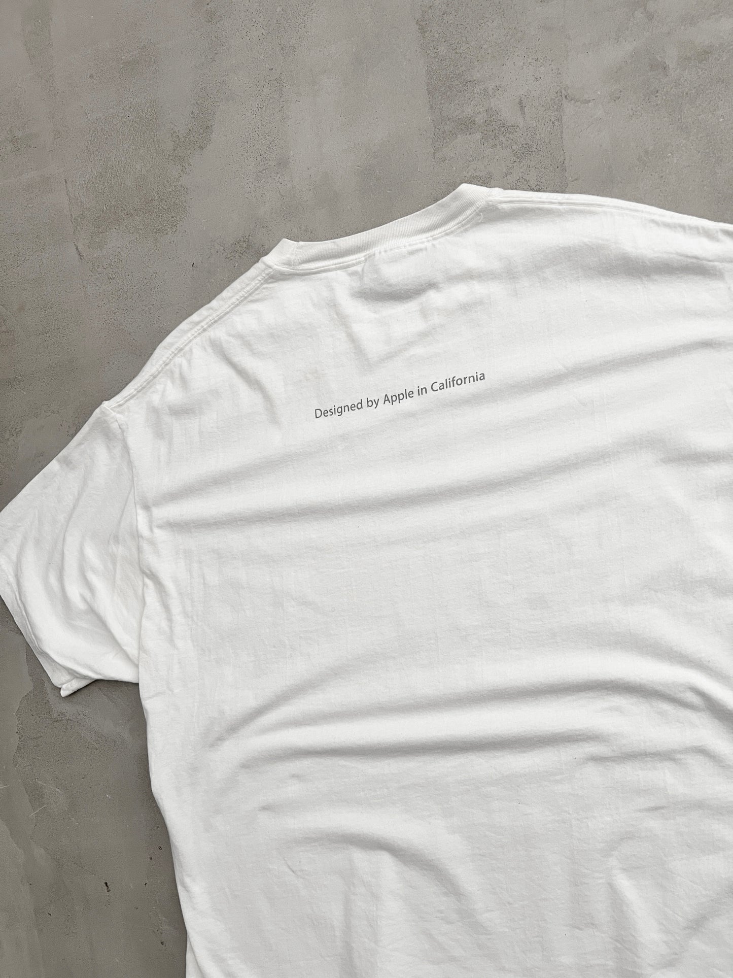 WHITE APPLE PROMO TEE - 2000S - L