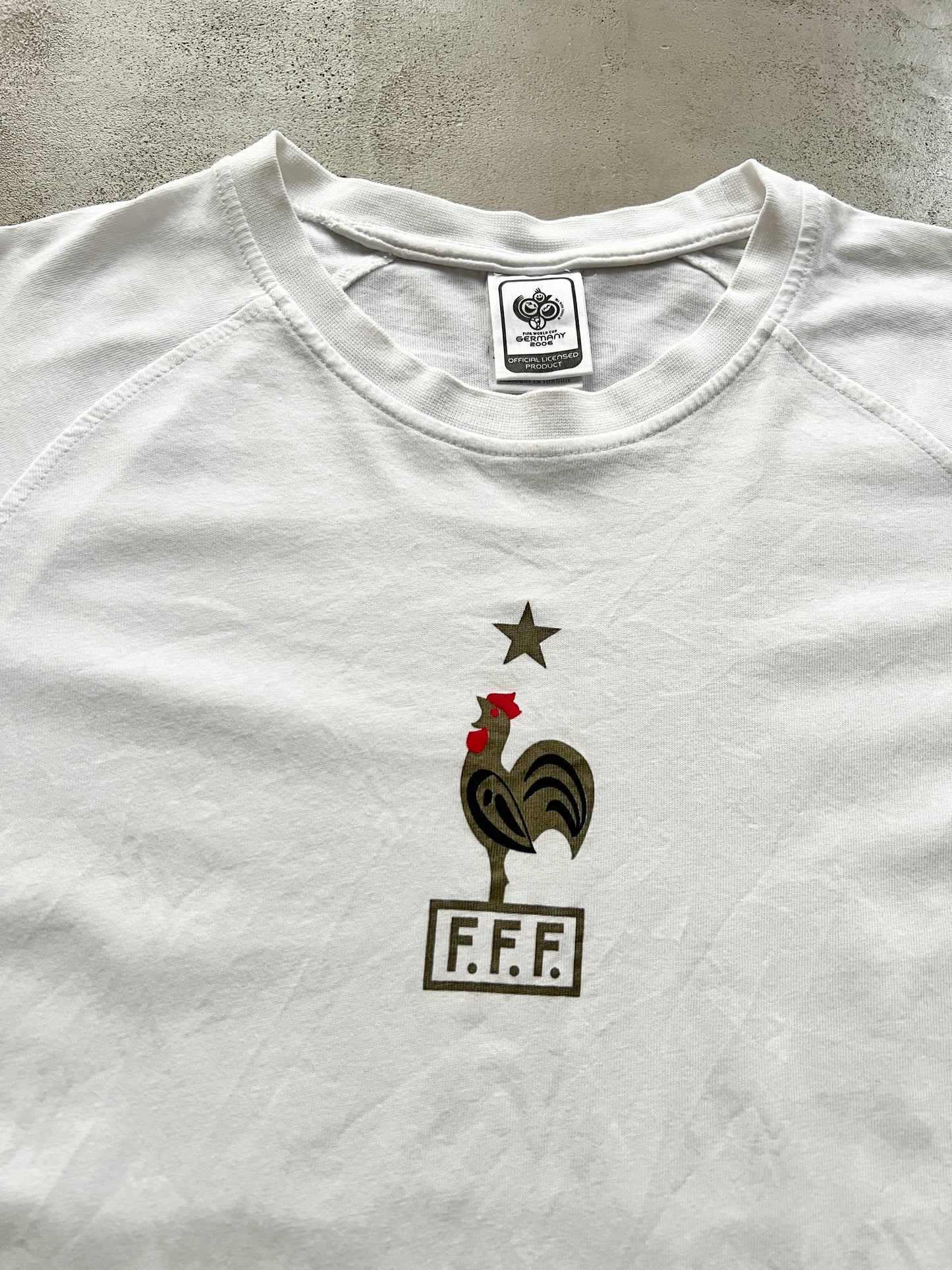 WHITE FRANCE WORLD CUP 2006 TEE - 2000S - M