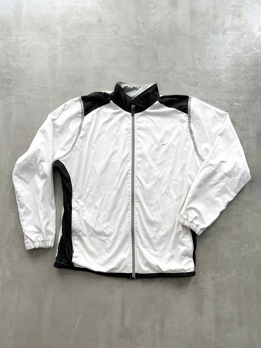 WHITE NIKE TRACK JACKET - 2000S - XL