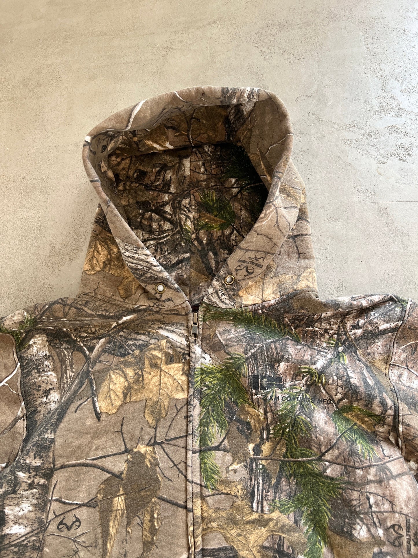 REALTREE RUSSELL ZIP UP HOODIE - 2000S - L