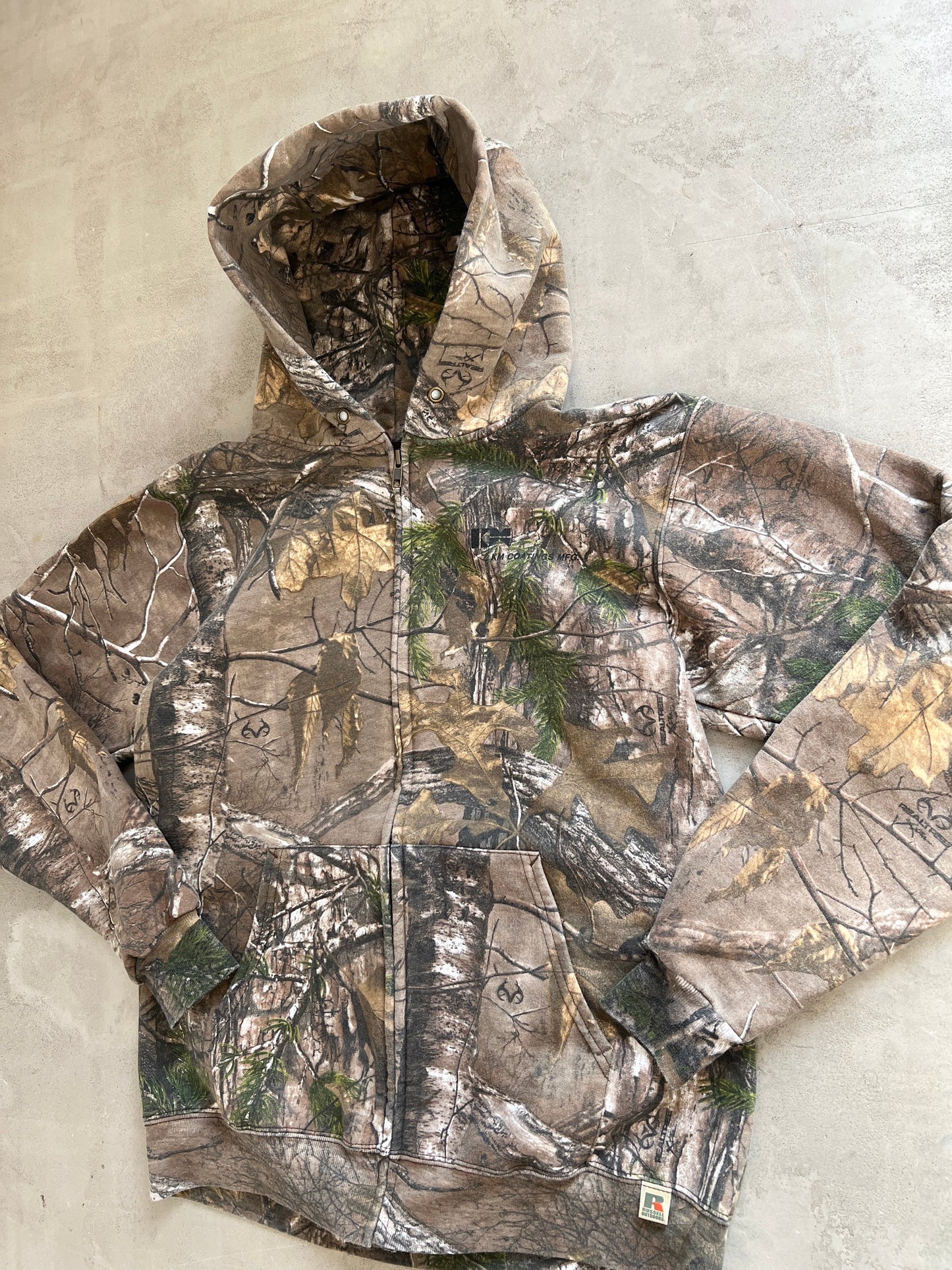 REALTREE RUSSELL ZIP UP HOODIE - 2000S - L