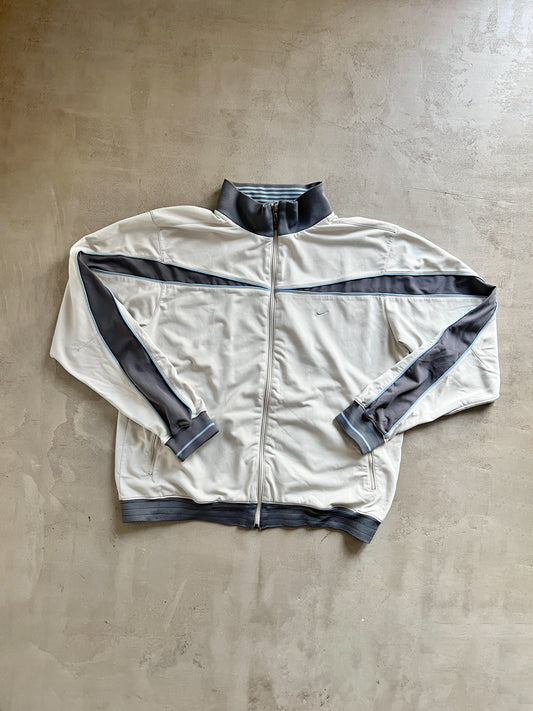 CREME/BABY BLUE NIKE TRACK JACKET - 20000S - L