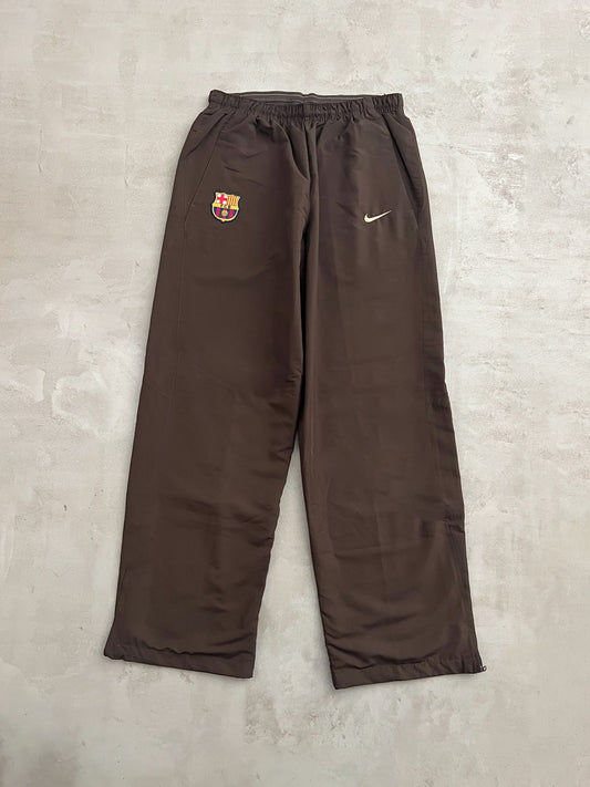 MOCHA FC BARCELONA NIKE TRACK PANTS - 2000S - L/XL