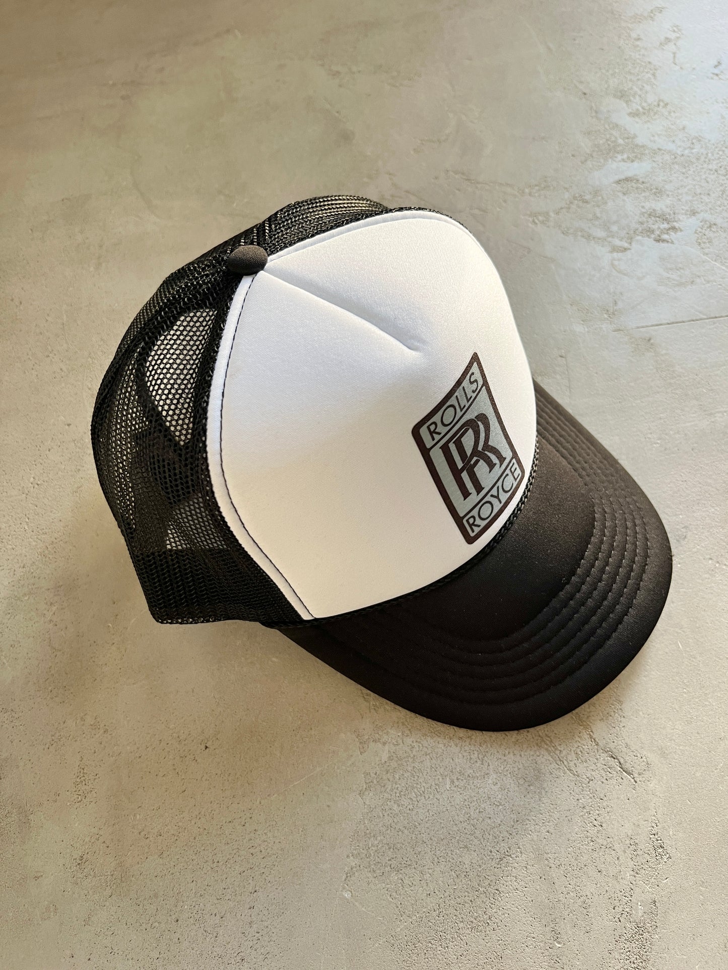 BLACK/WHITE ROLLS ROYCE CAP - 2000S