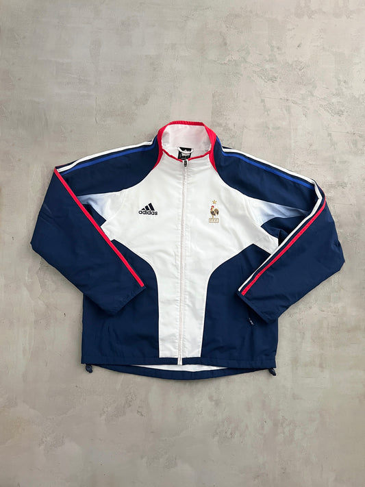 WHITE FRANCE TRACK JACKET - 2000S - XL/L