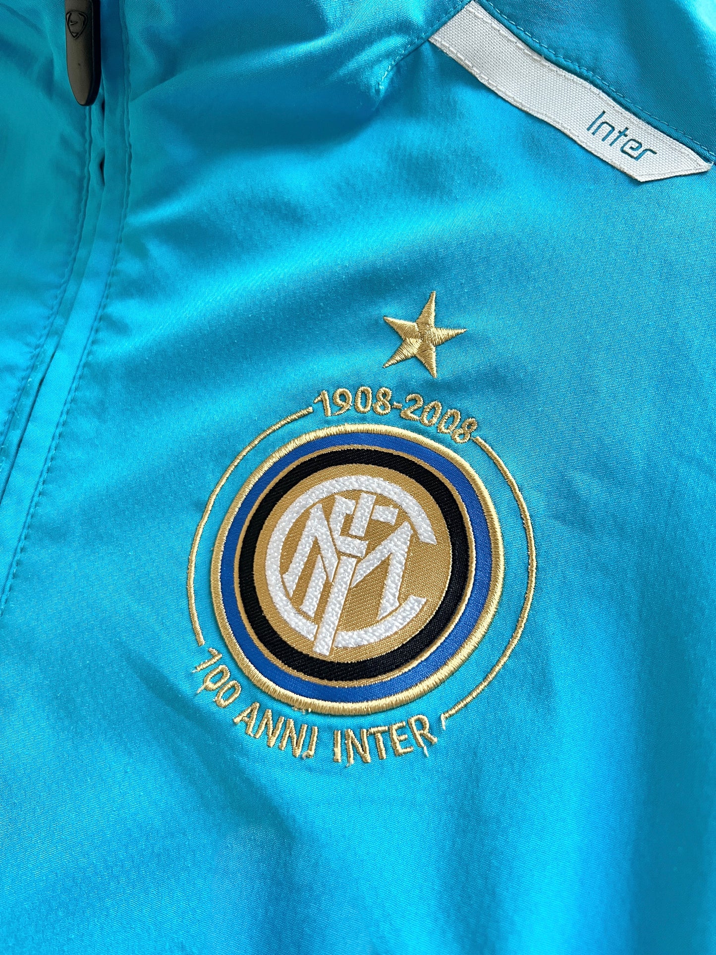 BABY BLUE INTER MILAN NIKE TRACK JACKET - 2000S - M