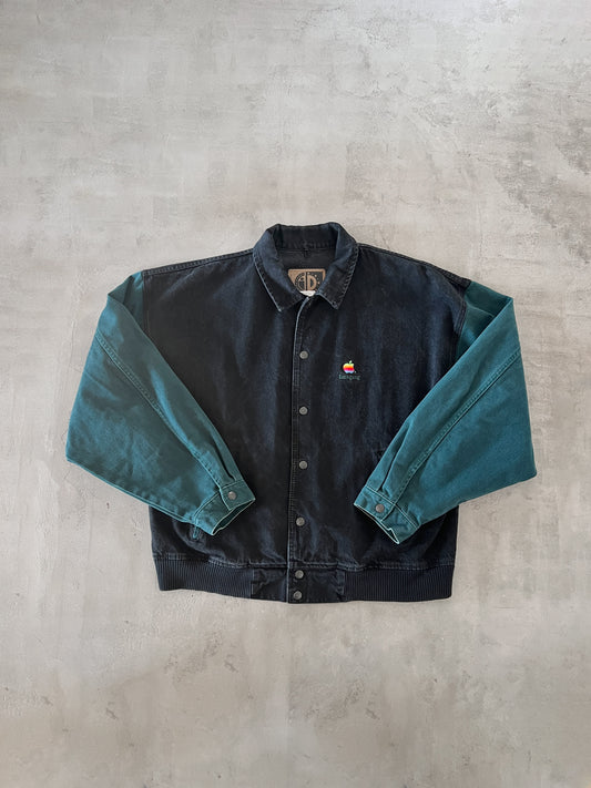 BLACK APPLE PROMO JACKET - 1990S - L/XL