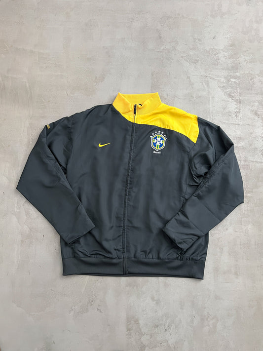 GREY BRAZIL NIKE JACKET - 2000S - XL