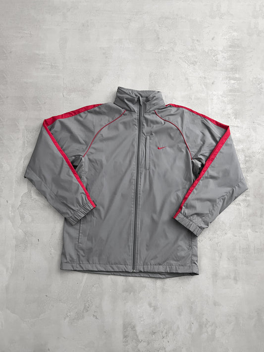 GREY NIKE JACKET - 2000S - L/M
