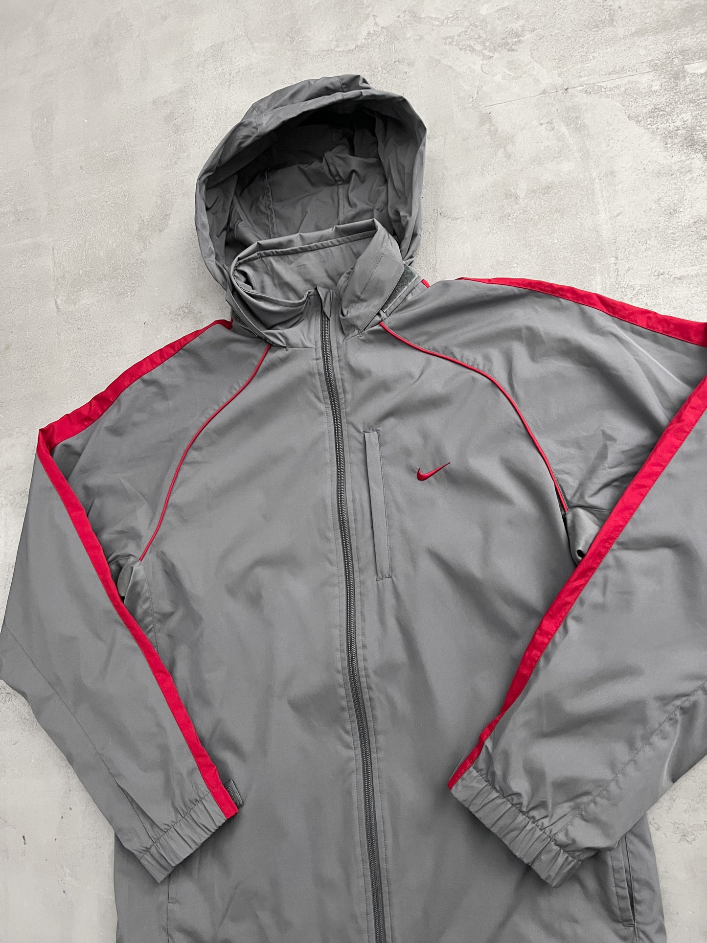 GREY NIKE JACKET - 2000S - L/M