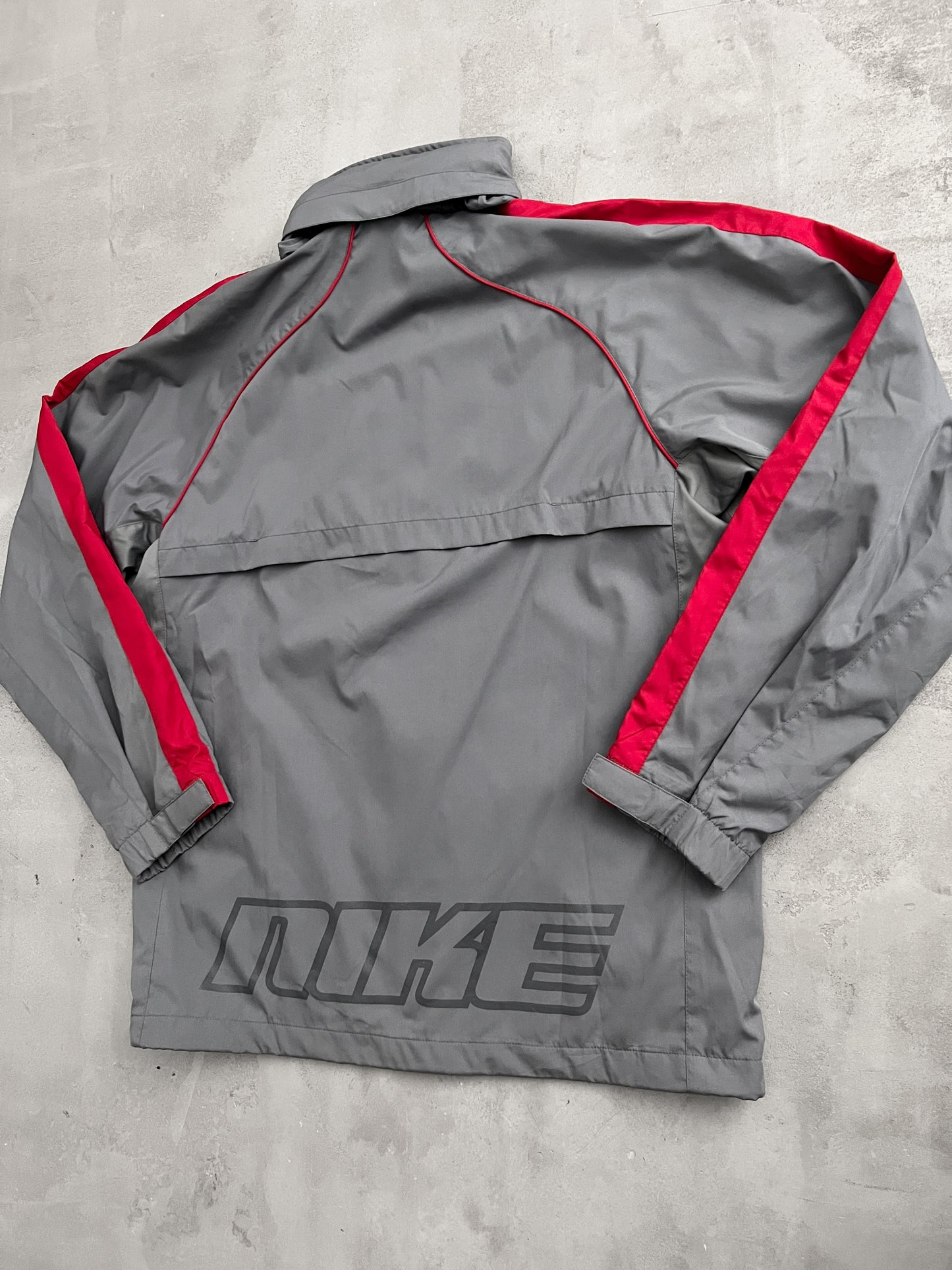 GREY NIKE JACKET - 2000S - L/M