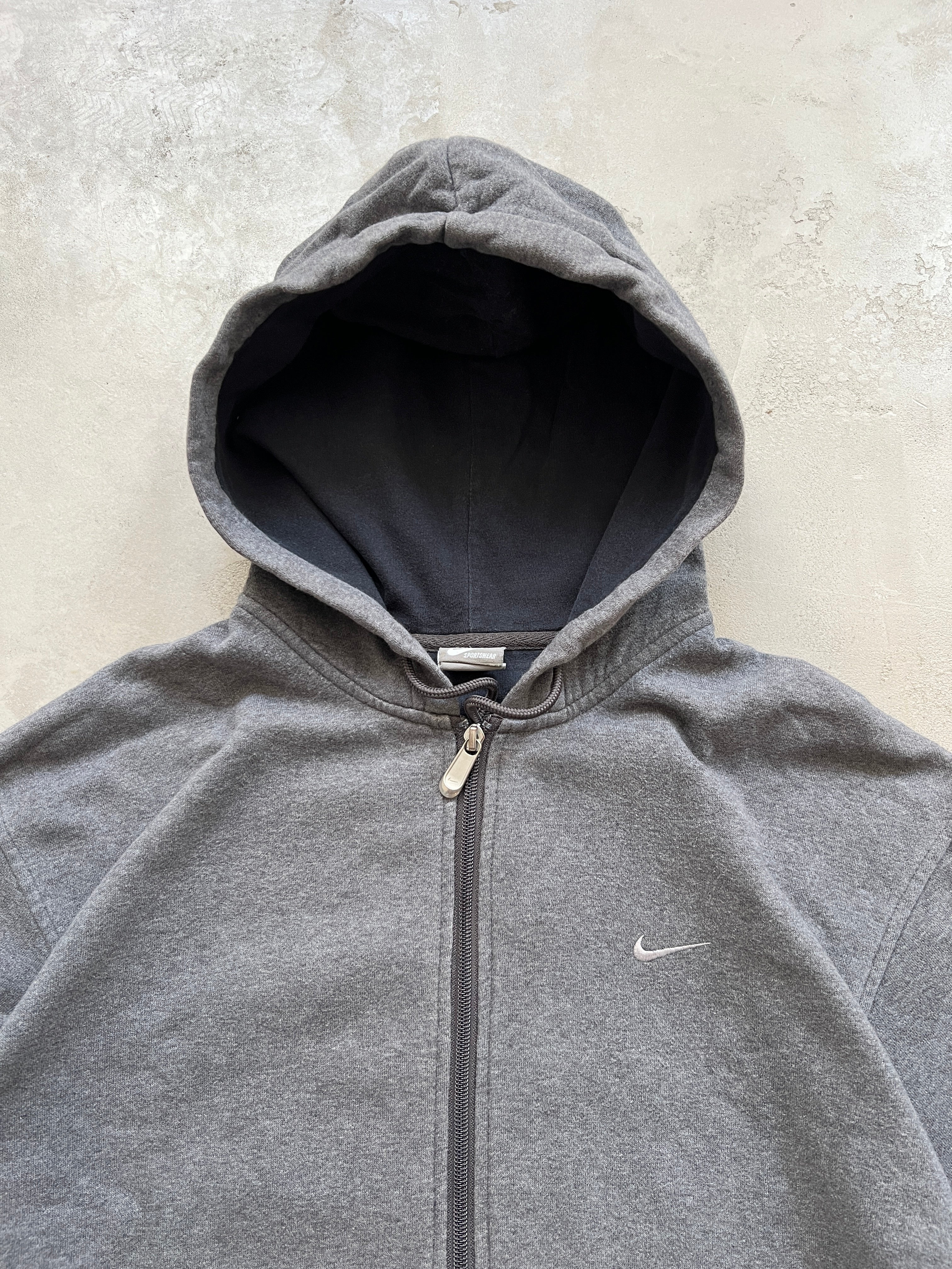 トップス 00s archive OLD NIKE zip hoodie GREY NIKE ZIP UP HOODIE - 2000S - L – seckstudios