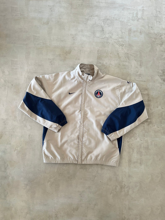 BEIGE PSG NIKE TRACK JACKET - 2000S - L