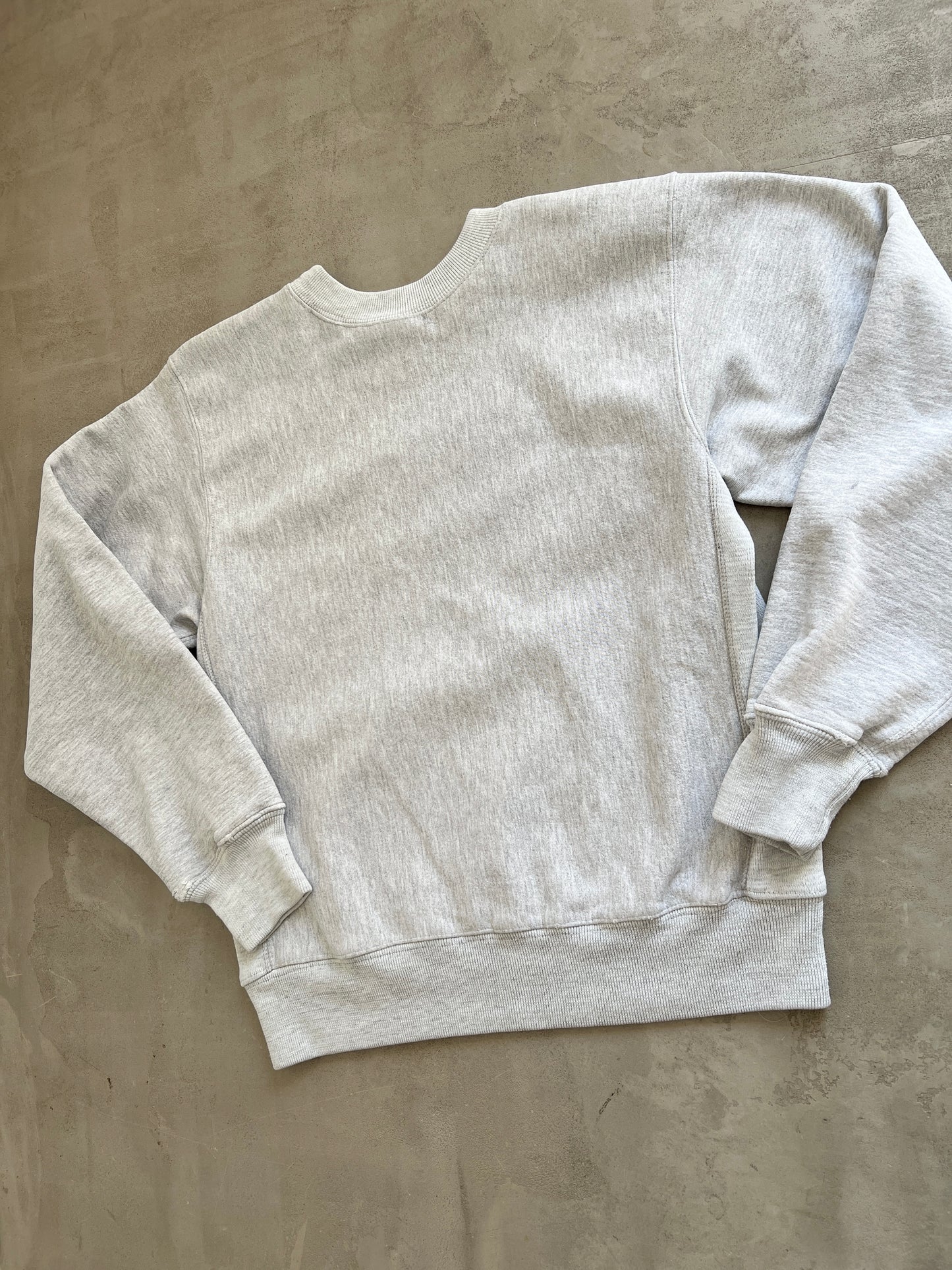 GREY PORSCHE SWEATER - 1990S - L