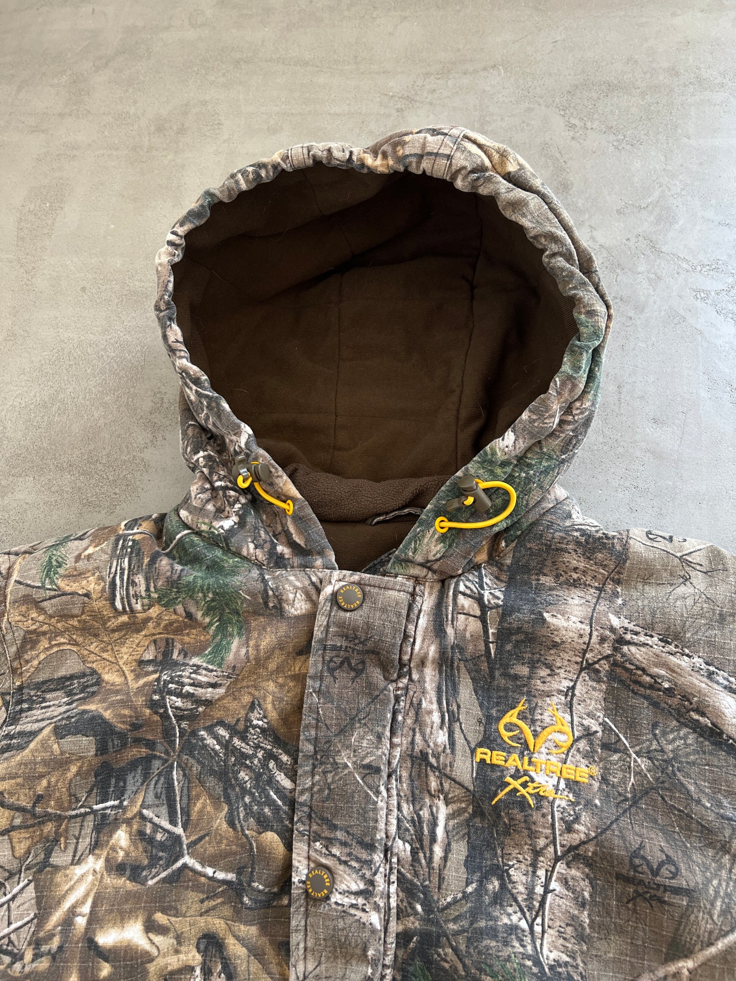 REALTREE ZIP UP HOODIE - 1990S - L