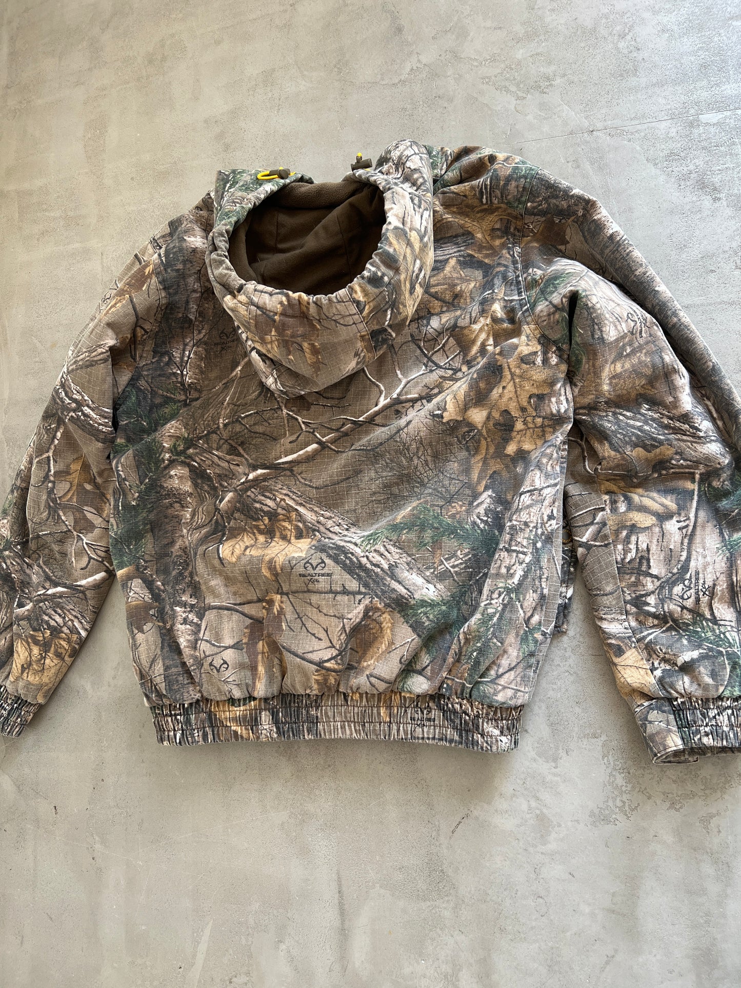 REALTREE ZIP UP HOODIE - 1990S - L