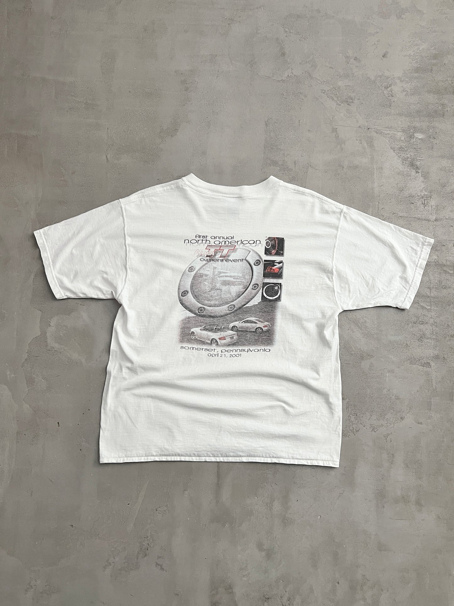 WHITE AUDI TT PROMO TEE - 2001 - M/S