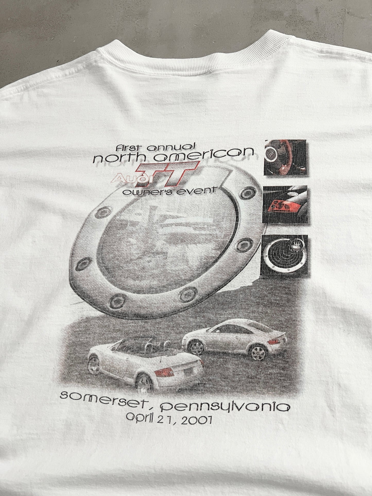 WHITE AUDI TT PROMO TEE - 2001 - M/S