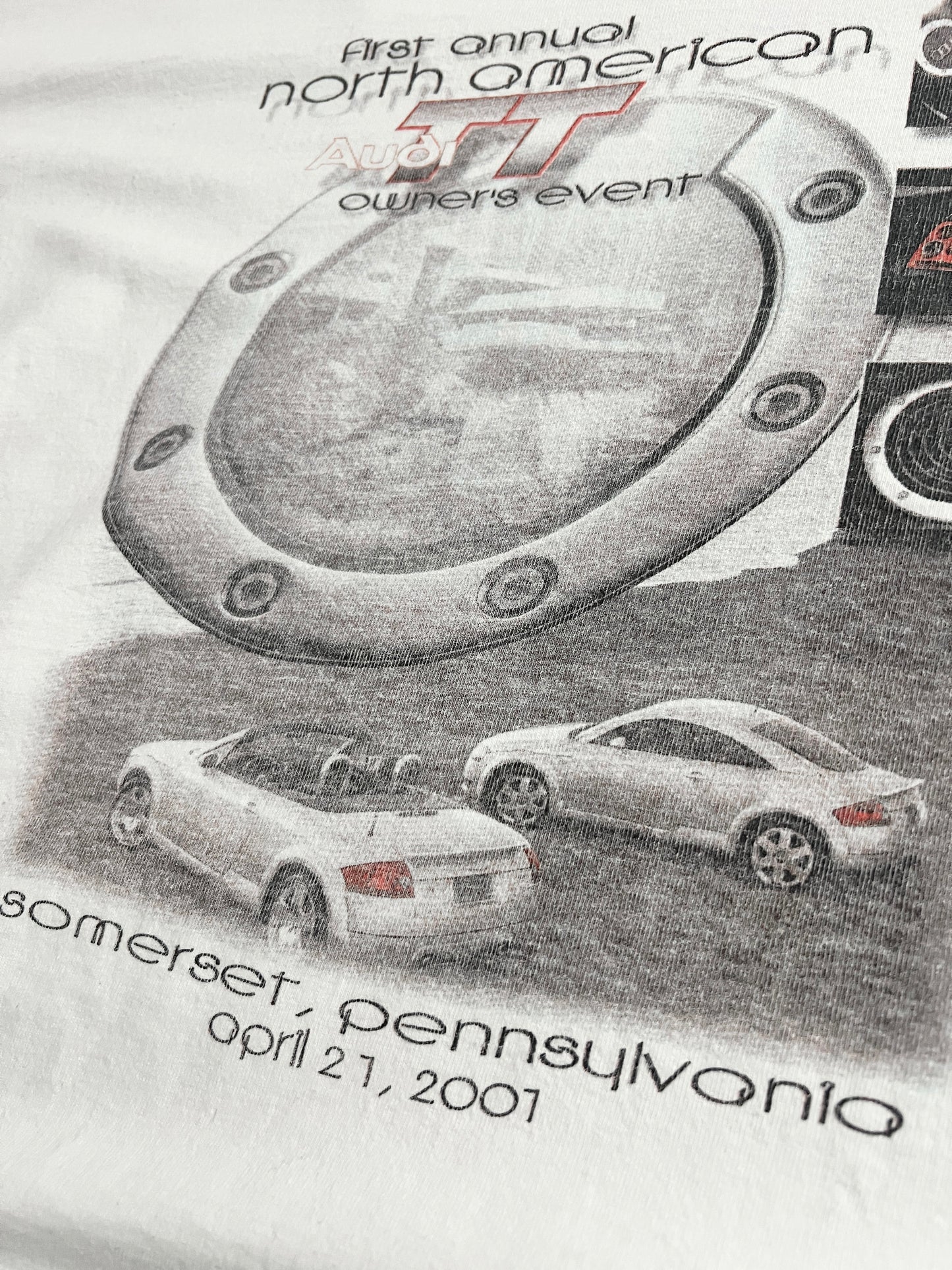 WHITE AUDI TT PROMO TEE - 2001 - M/S