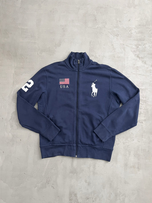 NAVY POLO RALPH LAUREN JACKET - 2000S - L