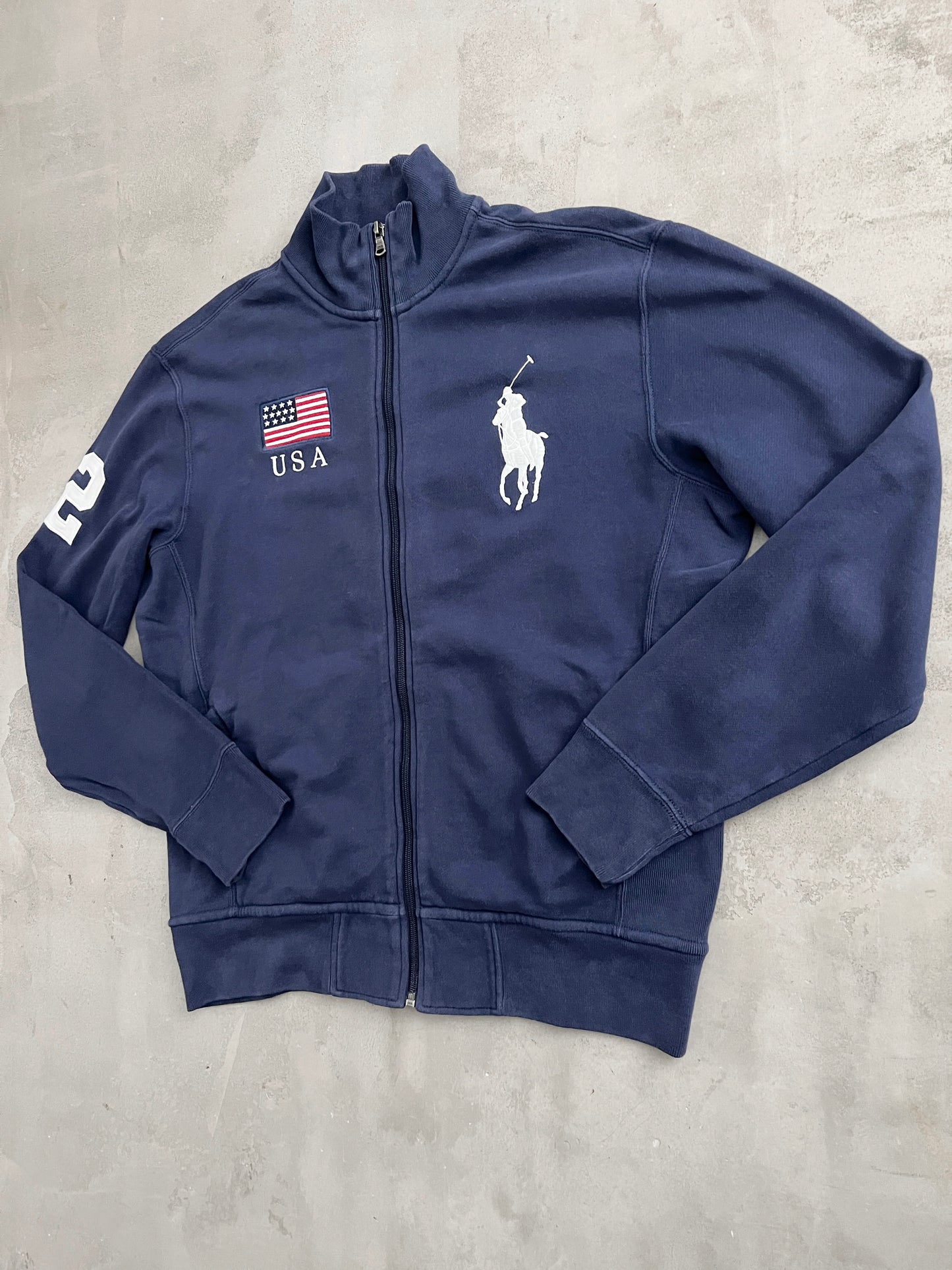NAVY POLO RALPH LAUREN JACKET - 2000S - L
