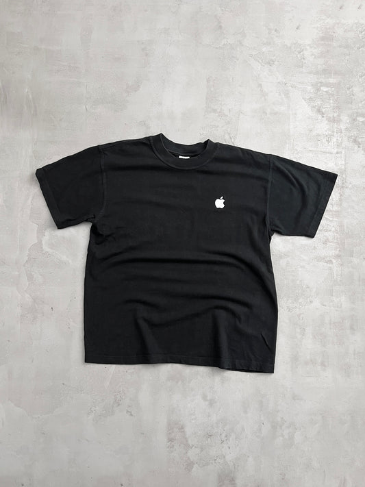BLACK APPLE TEE - 2000S - L