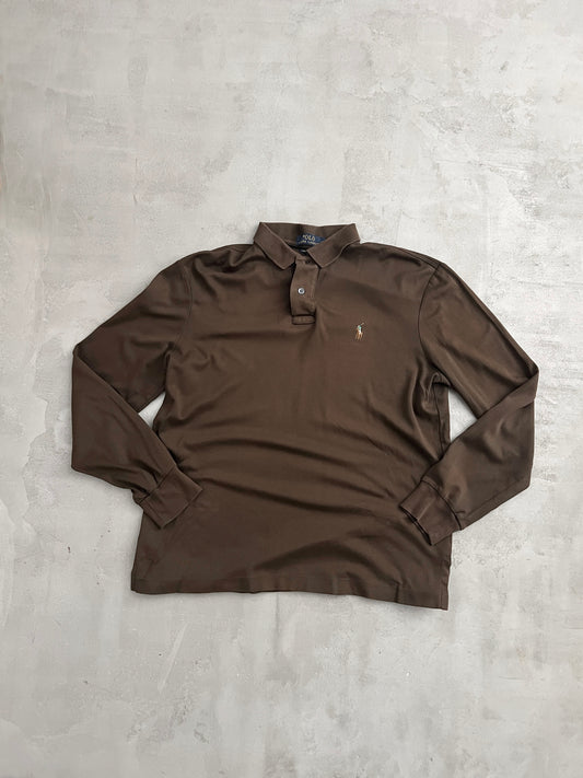 MOCHA RALPH LAUREN LONGSLEEVE - 2000S - S