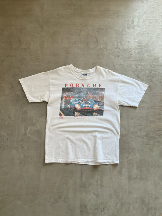 WHITE PORSCHE 917 TEE - 1990S - L