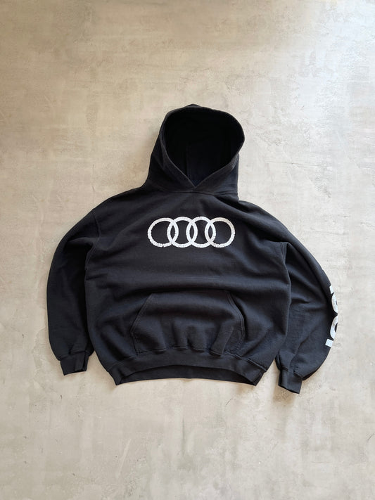 BLACK AUDI HOODIE - 1990S -M/L