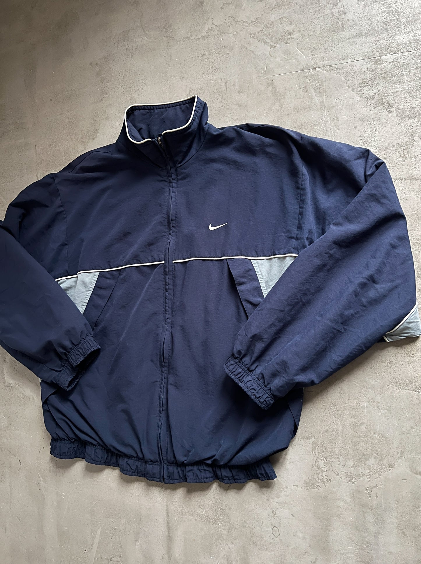 NAVY NIKE TRACK JACKET - 2000S - L/M