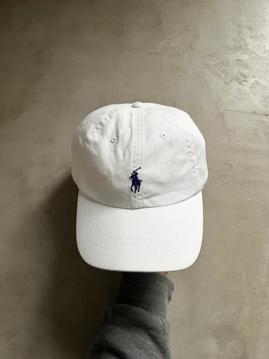 WHITE RALPH LAUREN CAP - 2000S