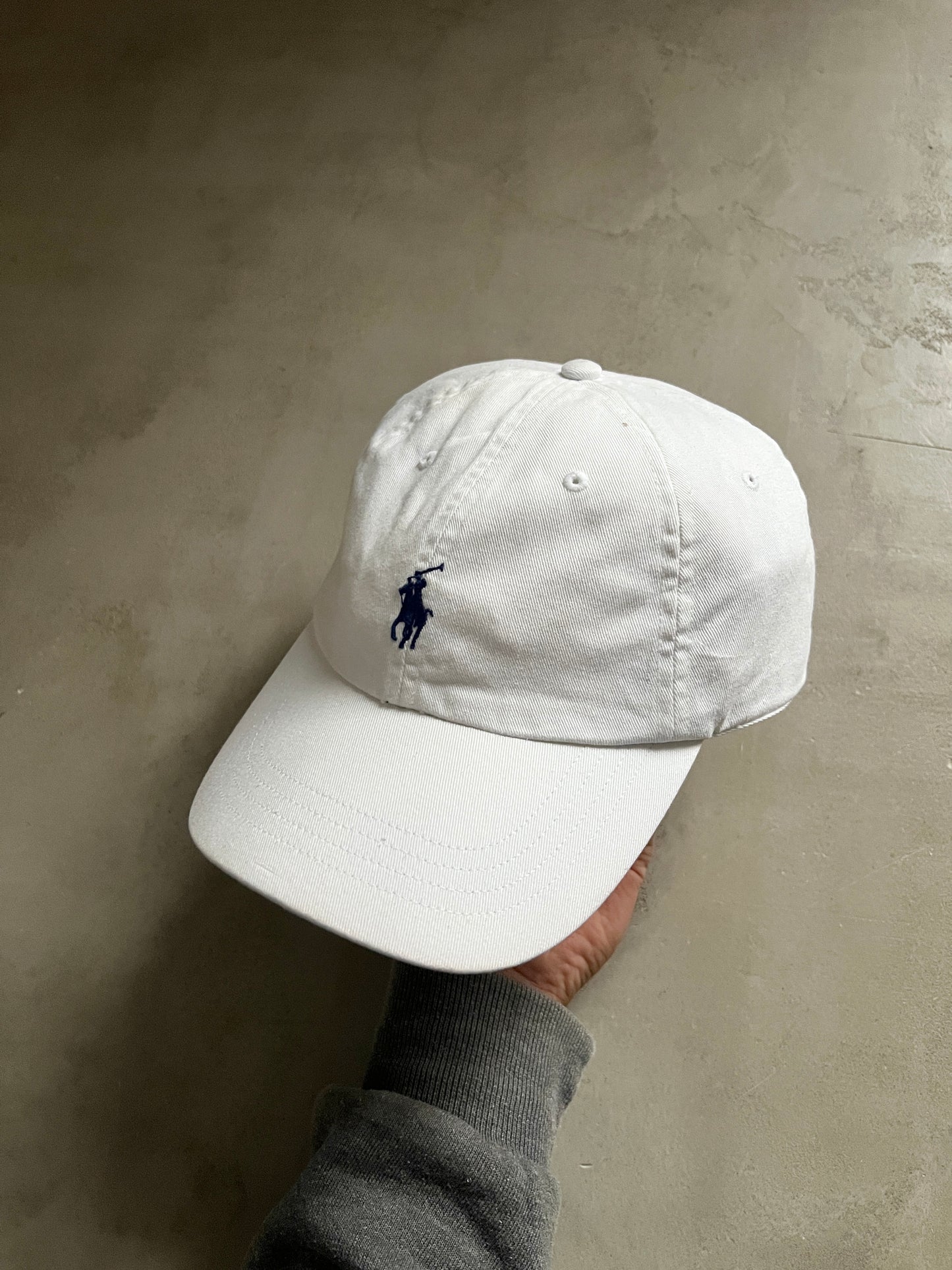 WHITE RALPH LAUREN CAP - 2000S