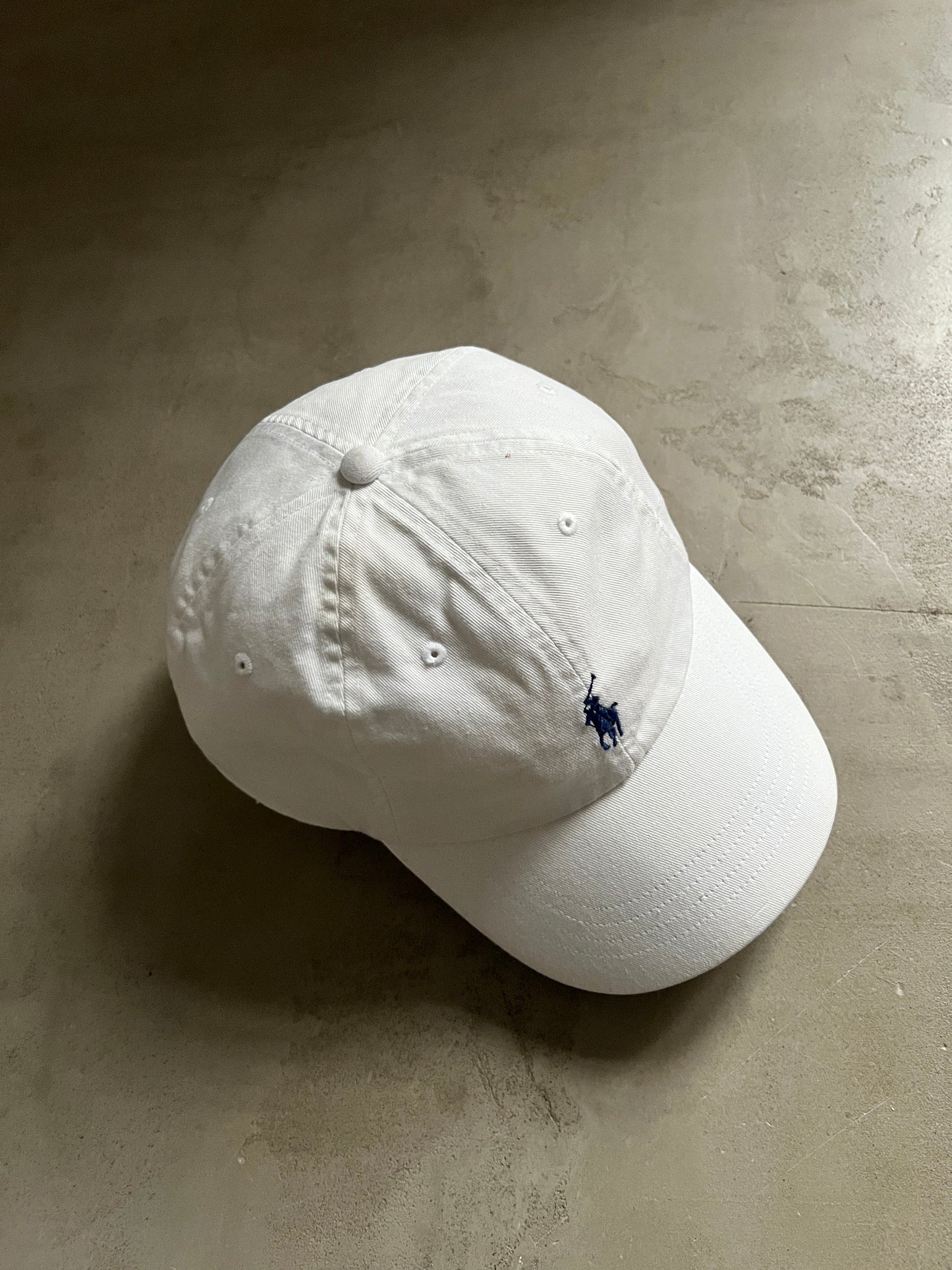 WHITE RALPH LAUREN CAP - 2000S