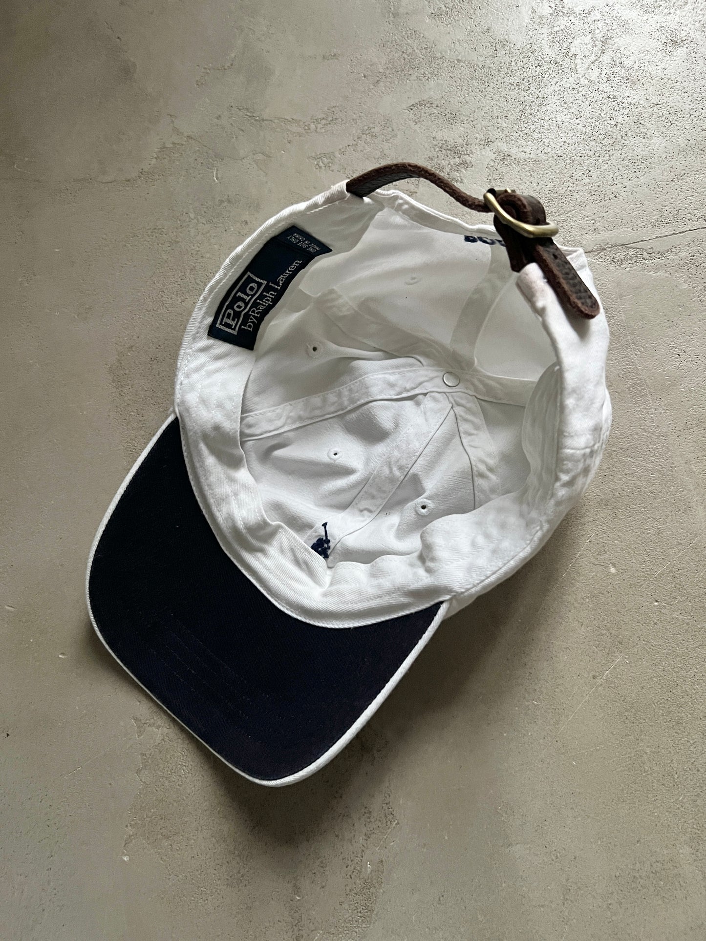 WHITE RALPH LAUREN CAP - 2000S