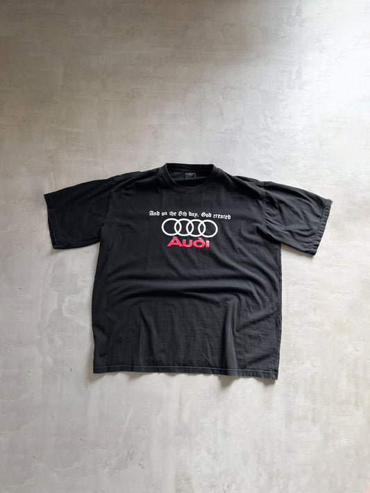BLACK AUDI TEE - 1990S - L/XL