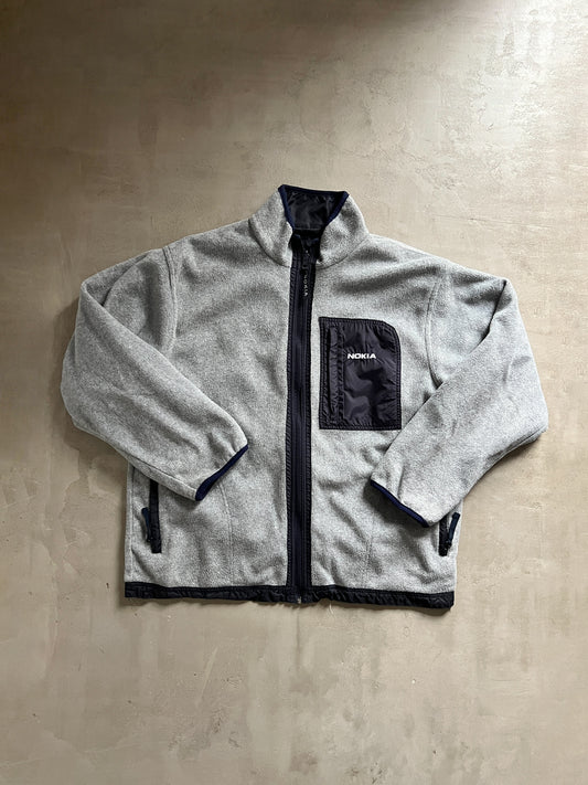 GREY/NAVY NOKIA FLEECE REVERSIBLE - 2000S - L/XL