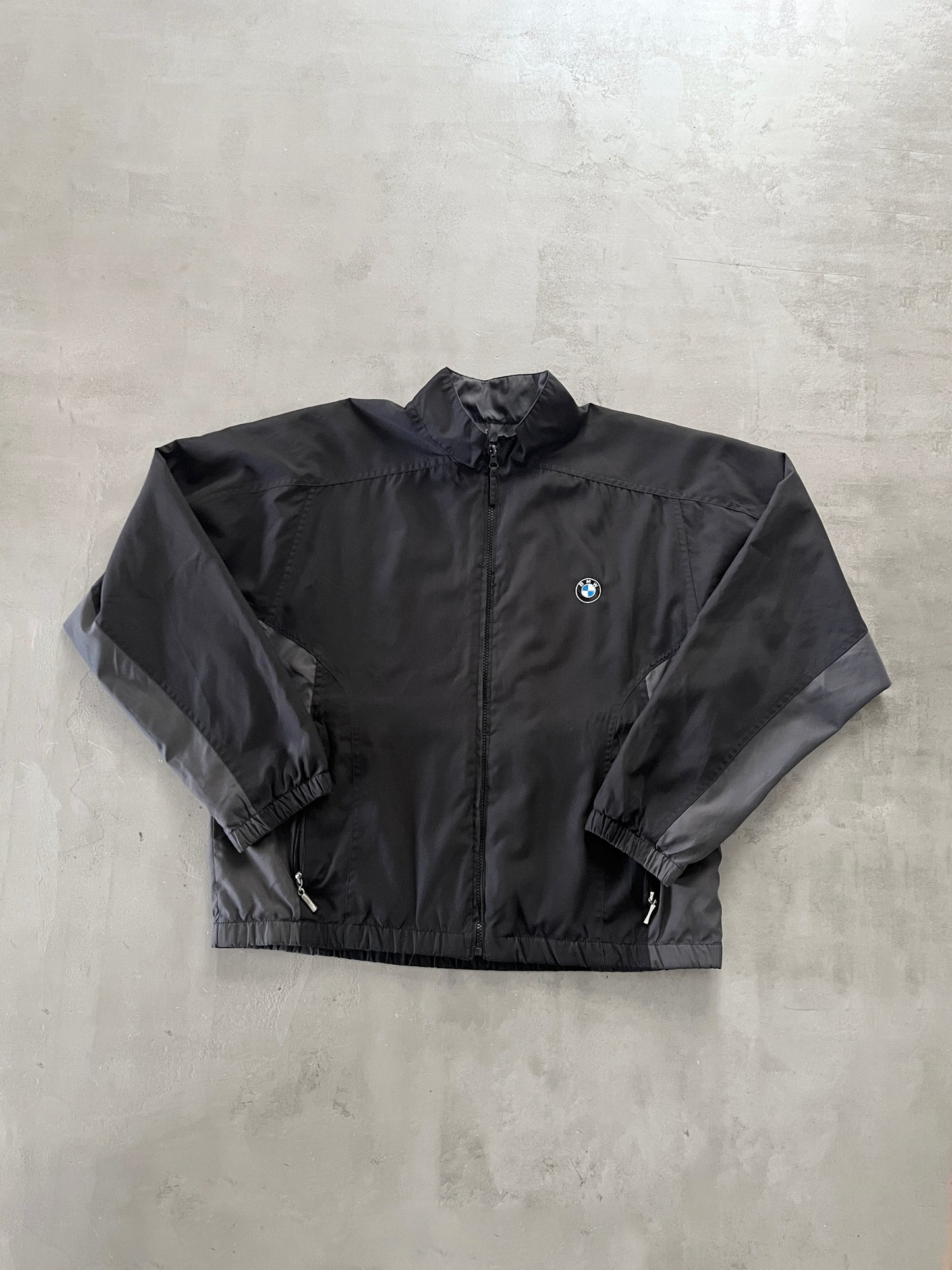 BLACK/GREY BMW JACKET - 2000S - L/M