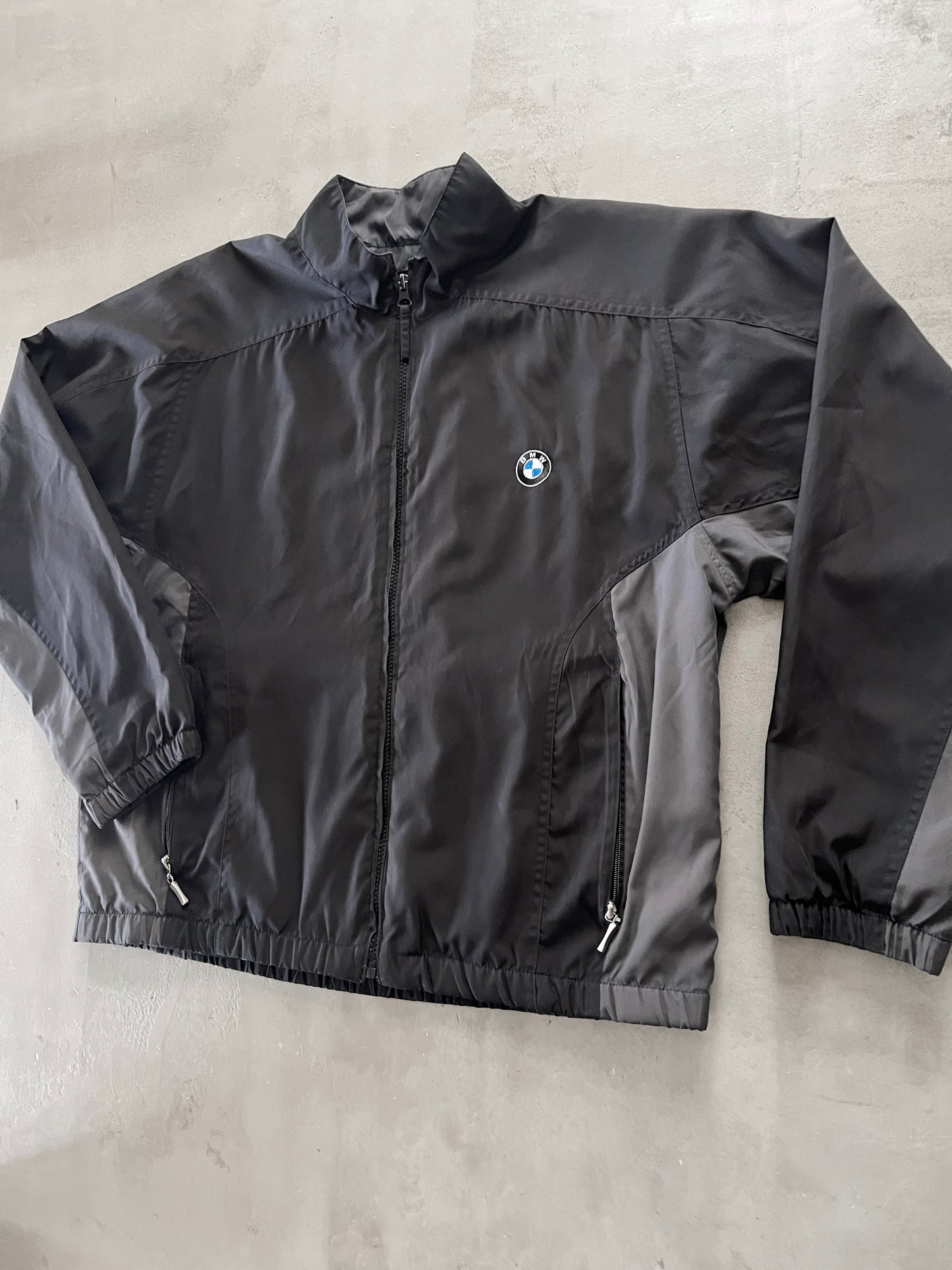 BLACK/GREY BMW JACKET - 2000S - L/M