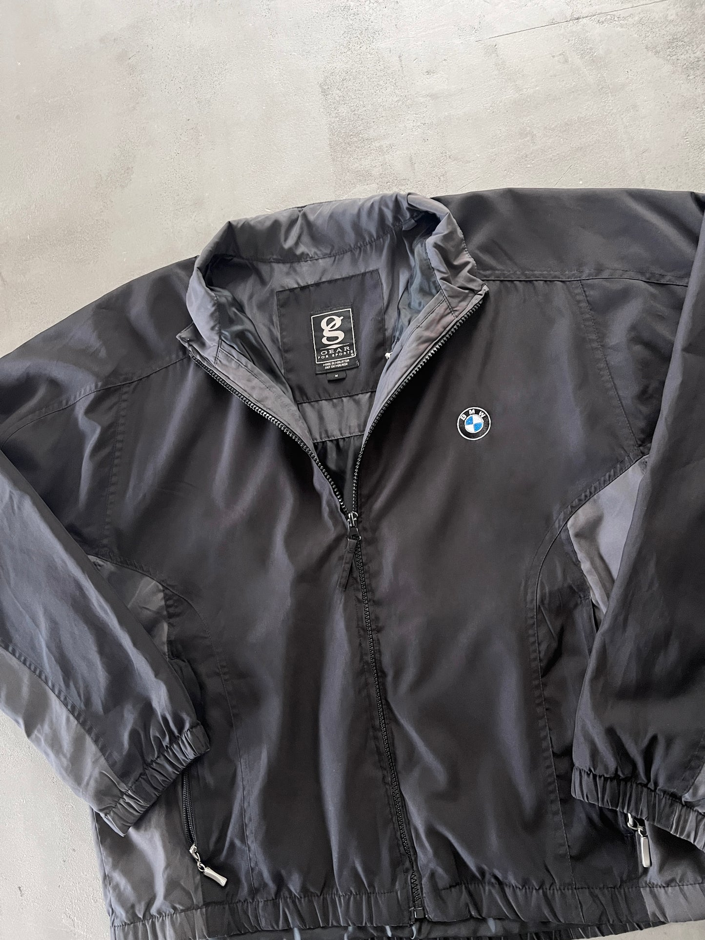BLACK/GREY BMW JACKET - 2000S - L/M