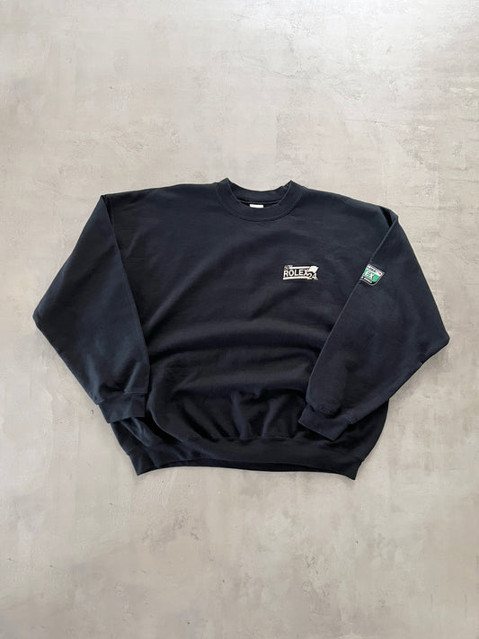 BLACK ROLEX DAYTONA RACING SWEATER - 2000S - XL/L