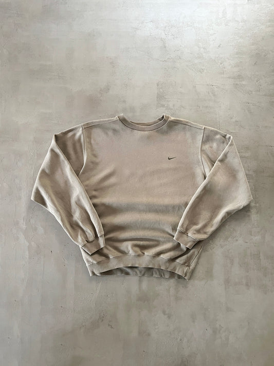 BEIGE NIKE SWEATER - 2000S - M