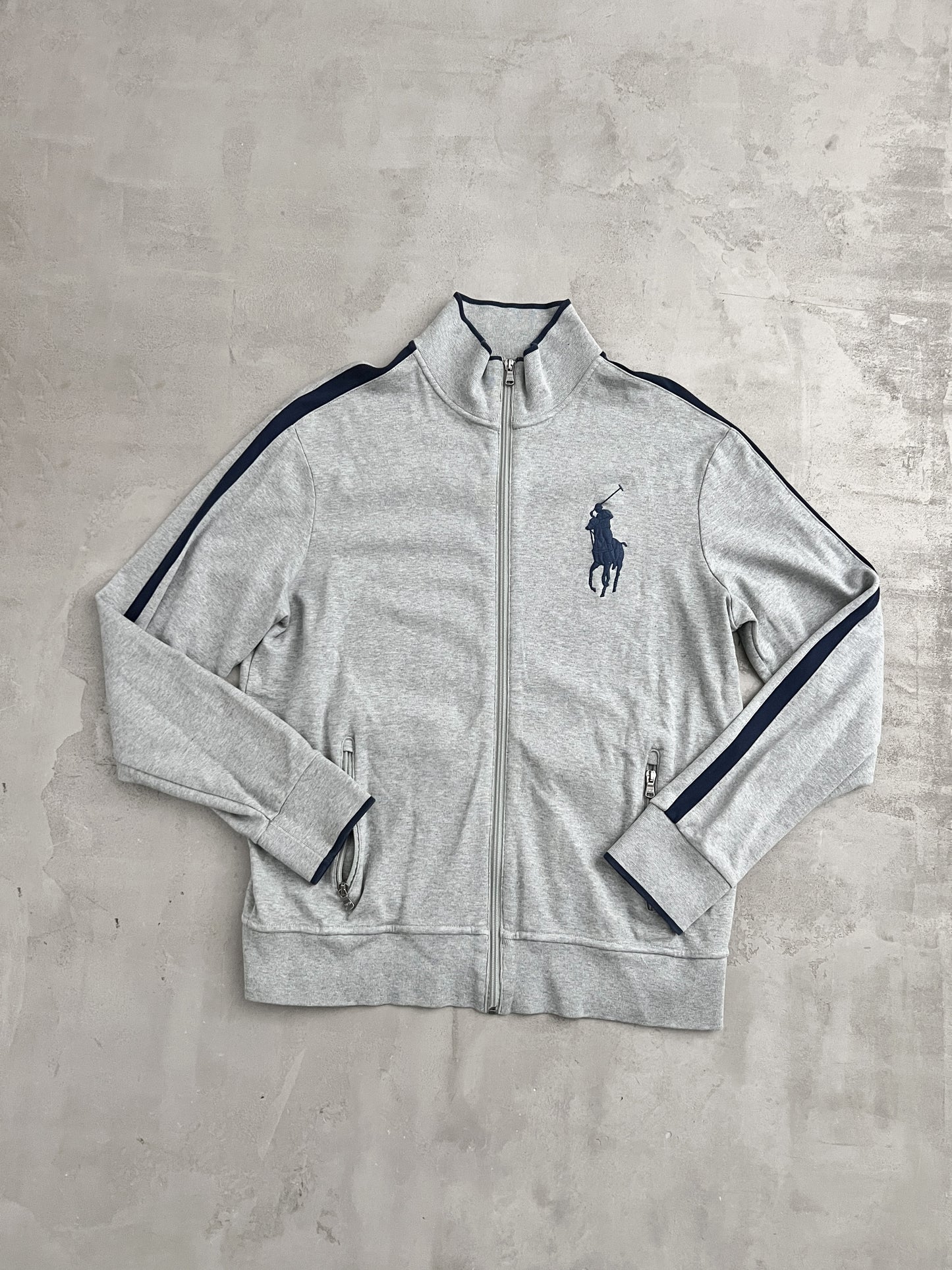 GREY POLO RALPH LAUREN JACKET - 2000S - XL/L