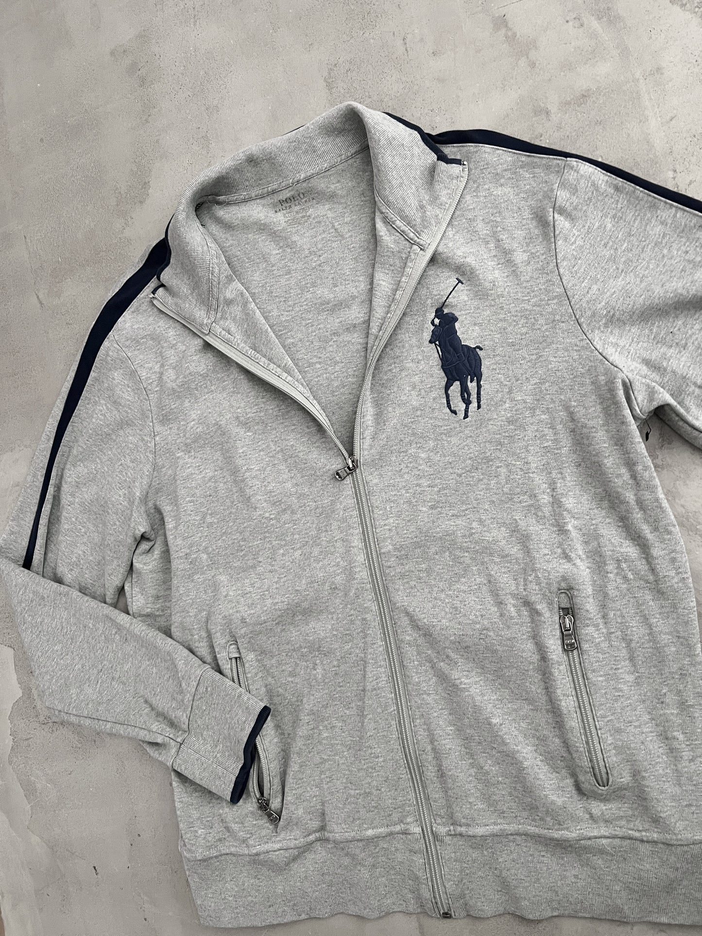 GREY POLO RALPH LAUREN JACKET - 2000S - XL/L