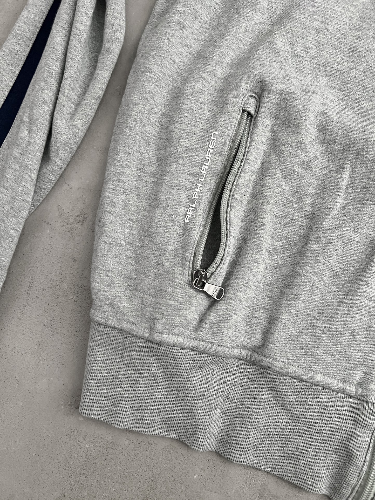 GREY POLO RALPH LAUREN JACKET - 2000S - XL/L