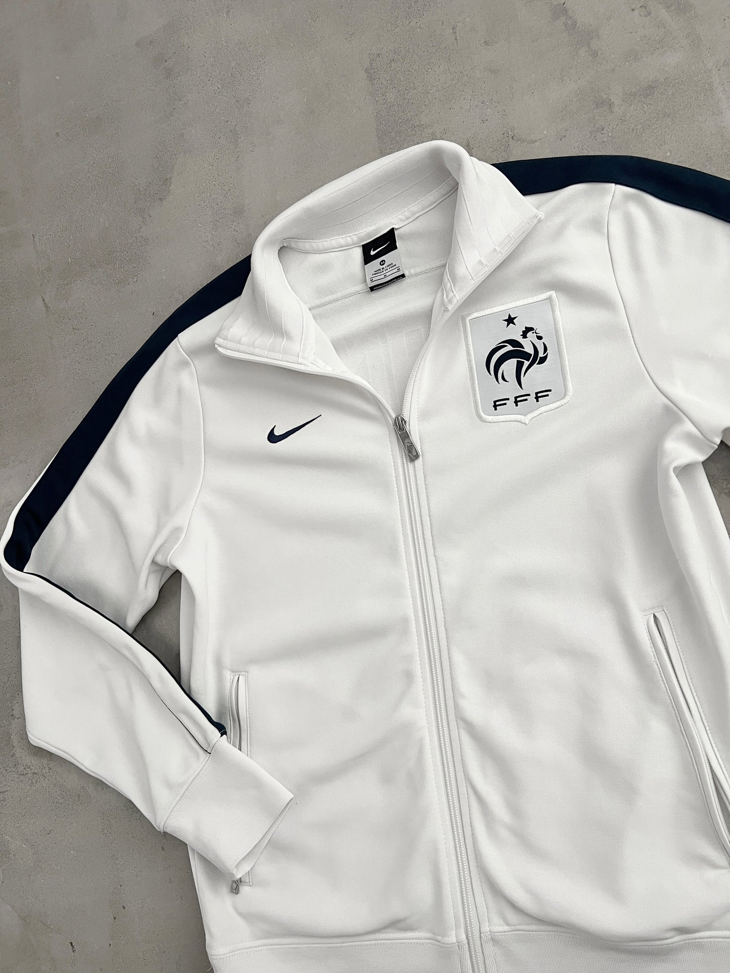WHITE FRANCE NIKE TRACK JACKET - 2000S - M/S