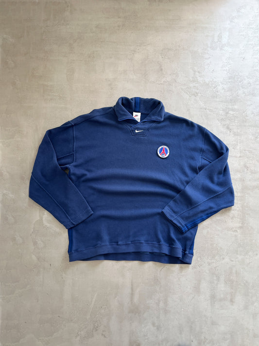 NAVY PSG NIKE LONGSLEEVE - 1990S - L