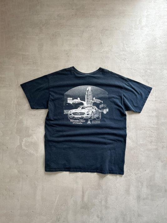 FADED BLACK MERCEDES BENZ SLS TEE - 2000S - L