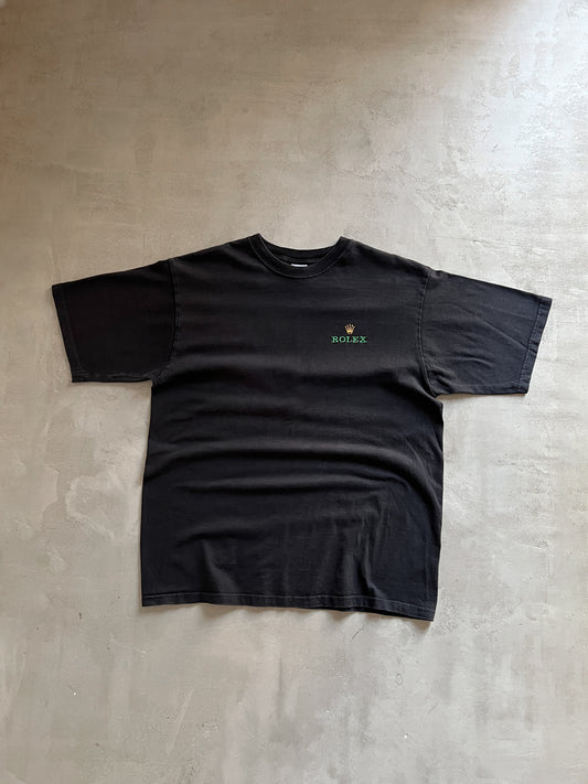 BLACK ROLEX TEE - 1990S - L/M