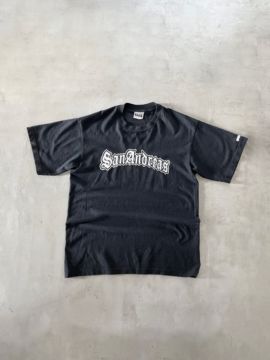 BLACK GTA SAN ANDREAS TEE - 2000S - L