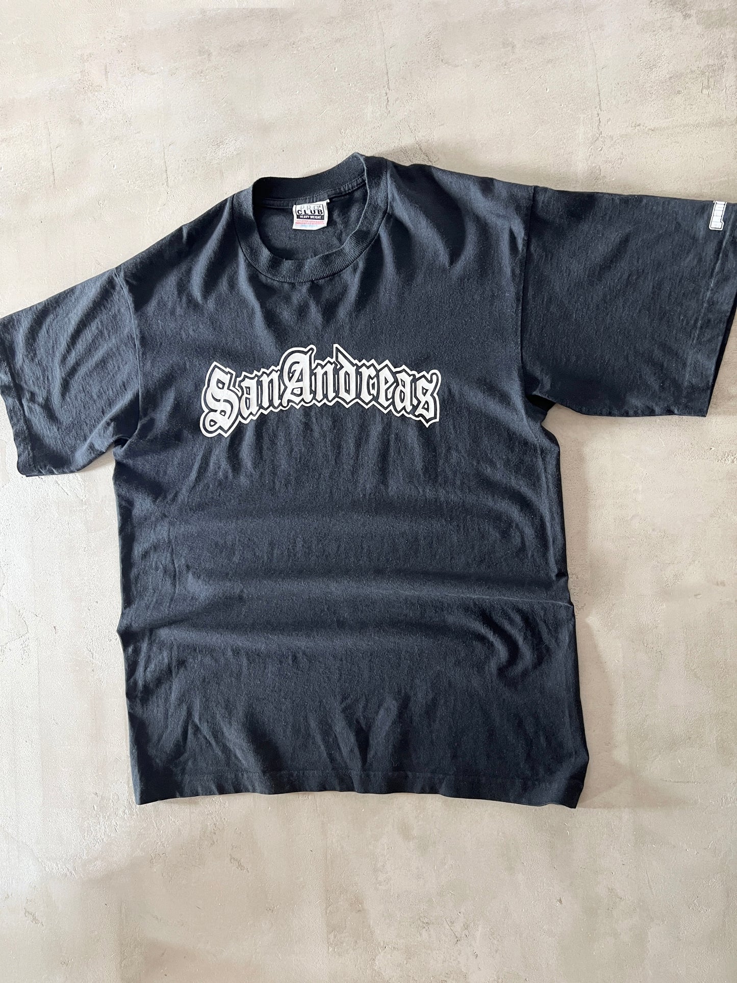BLACK GTA SAN ANDREAS TEE - 2000S - L